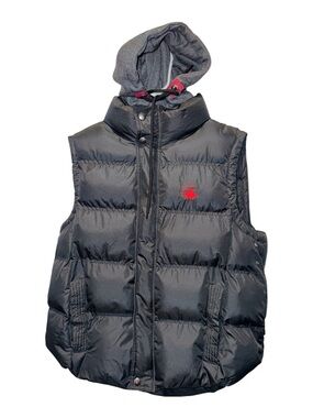 J. Whistler Puffer Vest Mens Full Zip Hooded Water Resistant size M